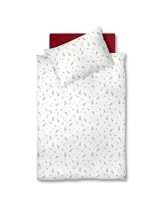 FLEURESSE | Flanell Bettwäsche 70x90cm/140x200cm ASPEN Snow White | 